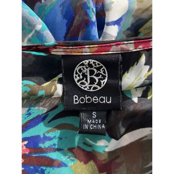 Bobeau Gauzy Floral Print Open Kimono S Lightweight - Picture 5 of 5